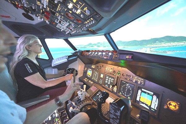 Unser Boeing 737 - Simulator im Einsatz